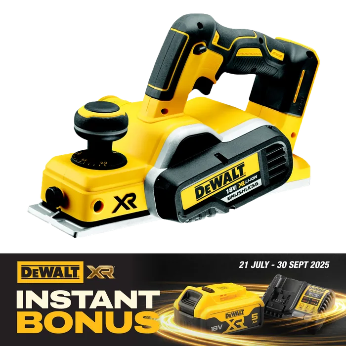 DEWALT 18V XR Li-Ion BRUSHLESS Planer - Bare Unit