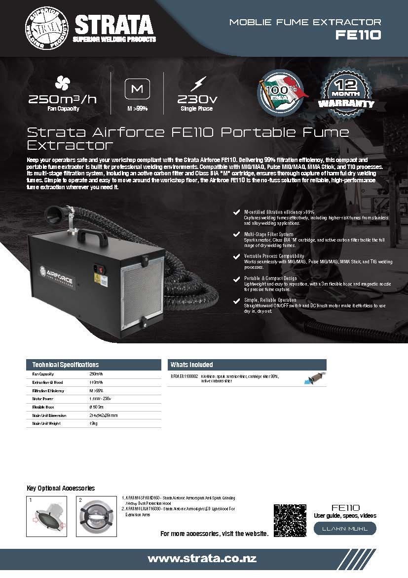 Strata Airforce FE110 Portable Fume Extractor