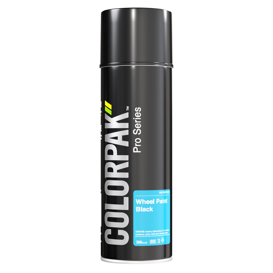 Colorpak Pro Series Aerosol Wheel Paint Black Acryl 500Ml