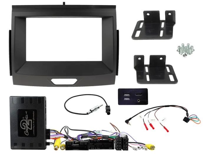 Fitting Kit Ford Ranger (Px2 & Px3) 2015 - 2021 (8 In Display Snyc 3) (Black) Complete Kit