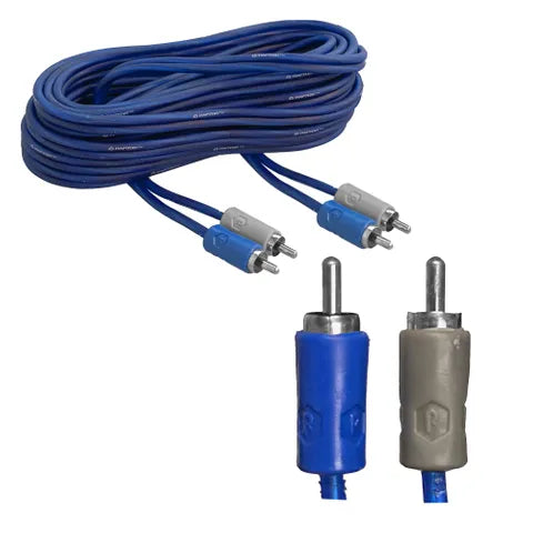 Raptor Rca Lead Neon Blue 4.57 Metre 2 To 2 Rca