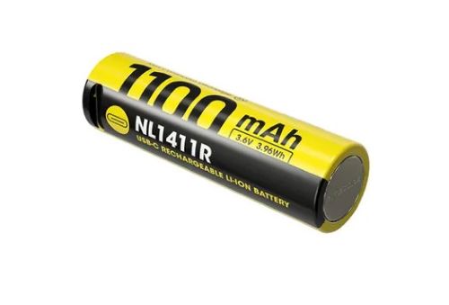 NITECORE 14500 USB-C RECHARGEABLE LI-ION BATTERY (3.6V, 1100mAH)