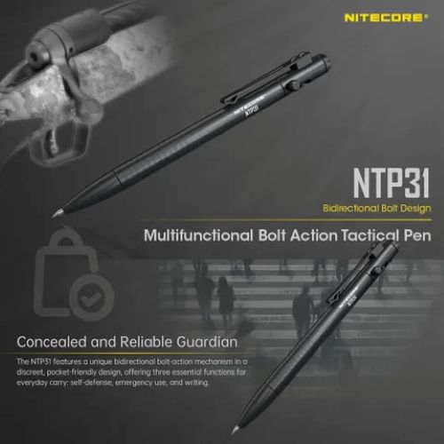 NITECORE MULTIFUNCTIONAL BOLT ACTION TACTICAL PEN