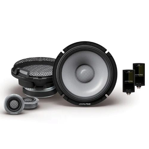 ALPINE R2 SERIES 6.5" COMPONENT SPEAKER 2-WAY 100W RMS PAIR WITH GRILLS
