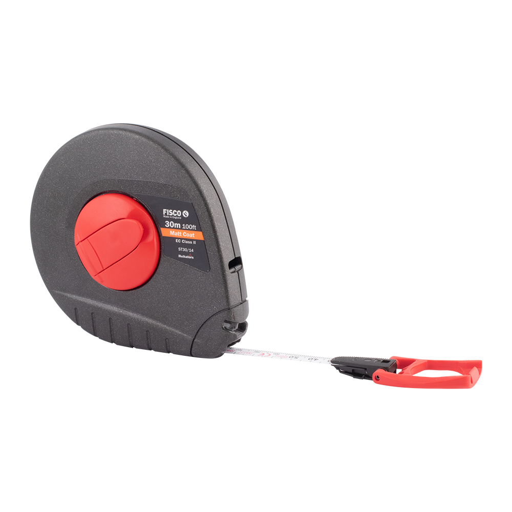 Fisco #ST30/14 30m/100ft STEEL TAPE - ABS CASE