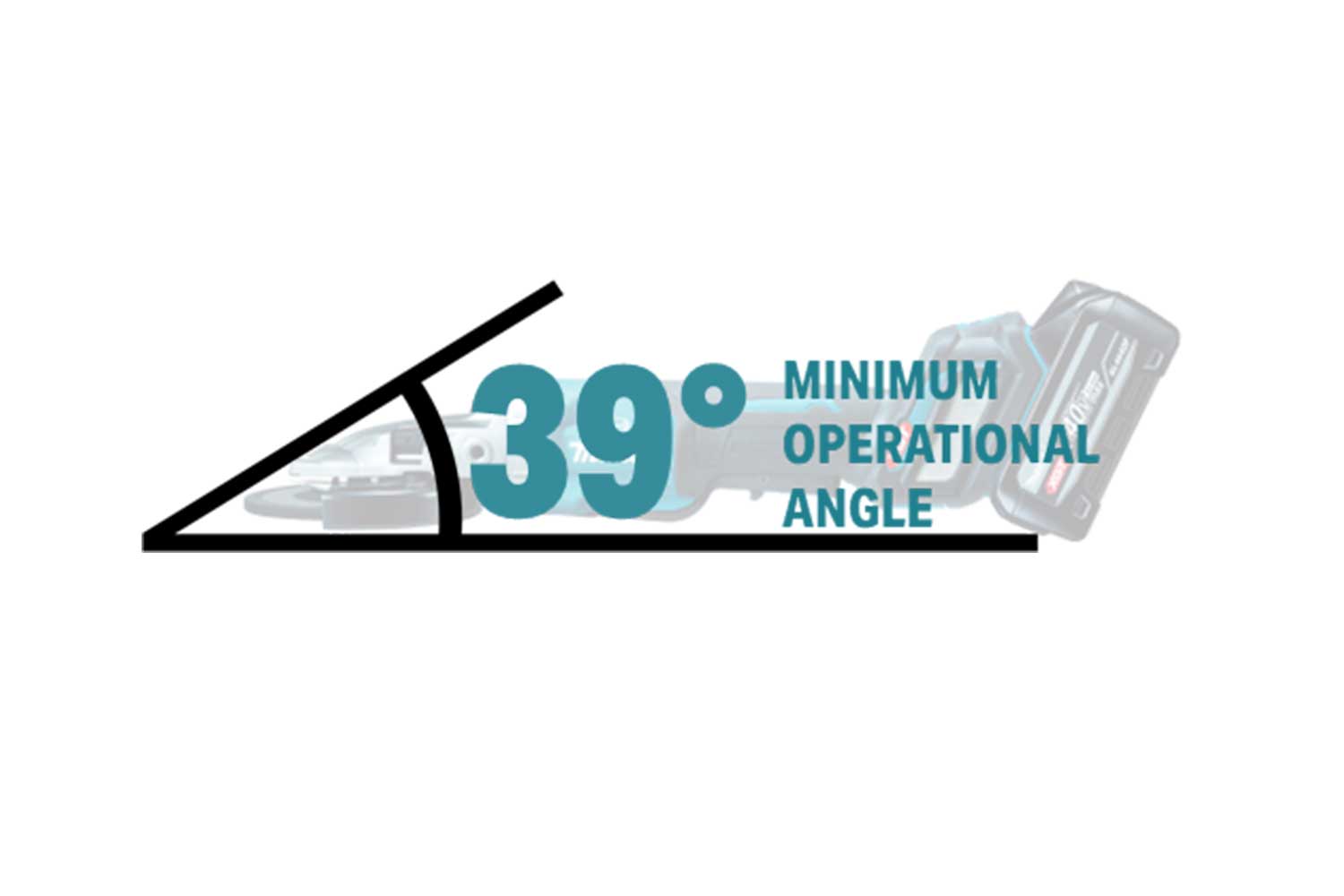 Makita 40Vmax XGT Brushless 125mm (5") Flat Head Slide Switch Angle Grinder