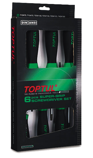 TOPTUL Torx Screwdriver Set 6 Piece