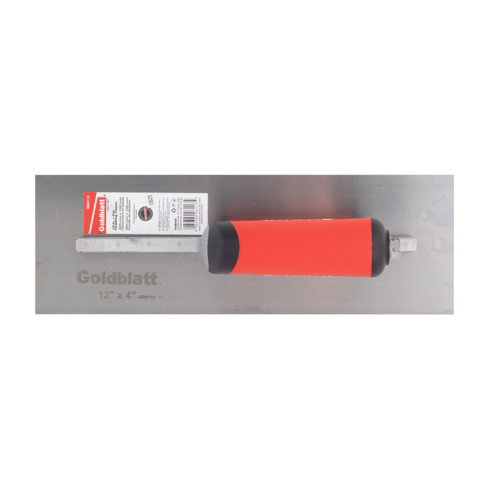GOLDBLATT Spring Steel Finishing Trowel (305mm x 102mm)