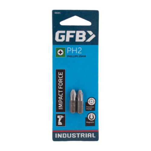 GFB impact force drill bit package on a white background