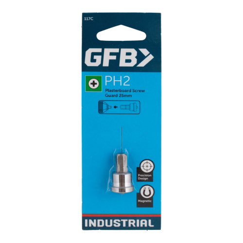 GFB plasterboard screw guard packaging on a white background