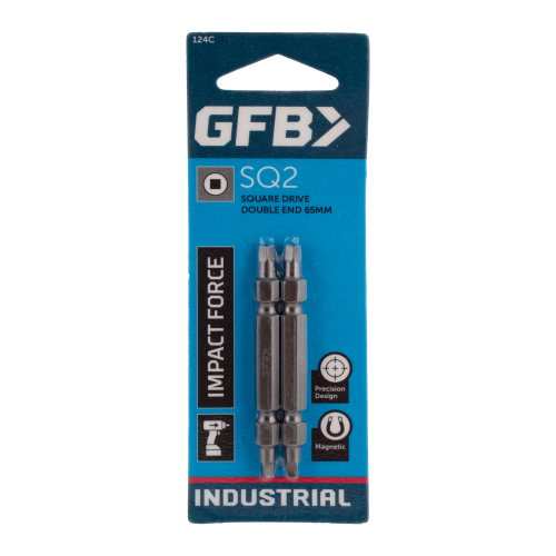 GFB impact driver bit package on a white background