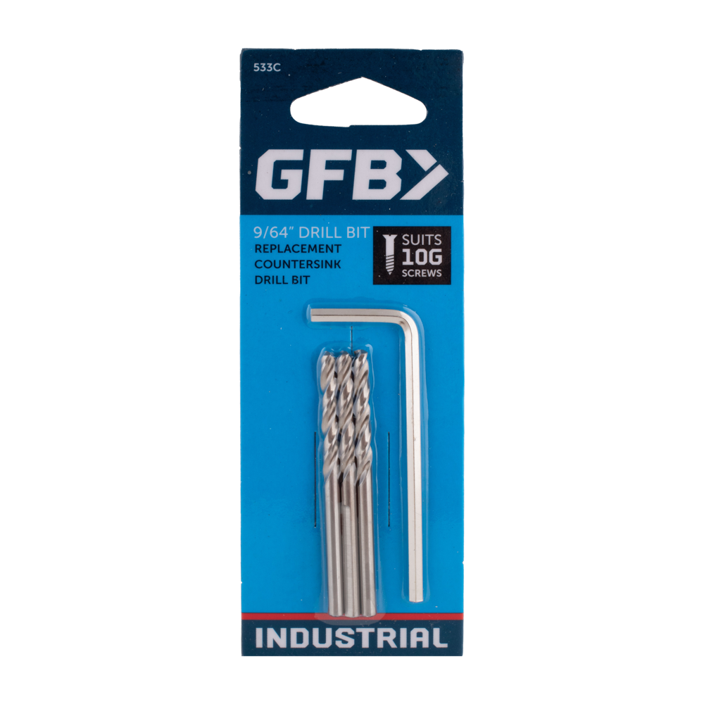 GFB Replacement Pilot Drills (Suits 10G Screws) - 3 Pack