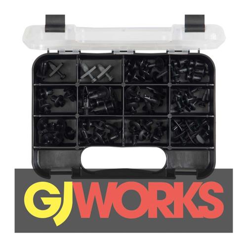 Champion Gj Grab Kit 62Pc Plastic Scrivet Trim Clips