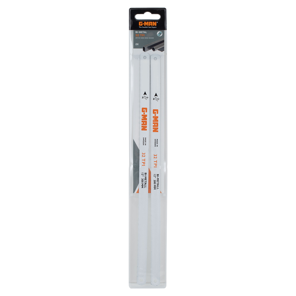 G-MAN Bi-Metal Hacksaw Blade (300mm x 32tpi) - 2 Pack