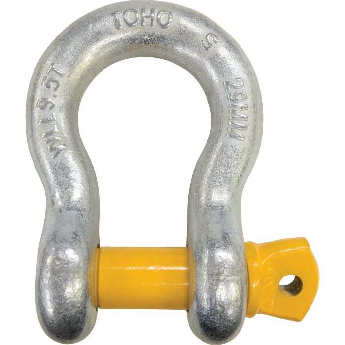Toho Bow Shackle Galv - Grade S - 19mm - 4.7T