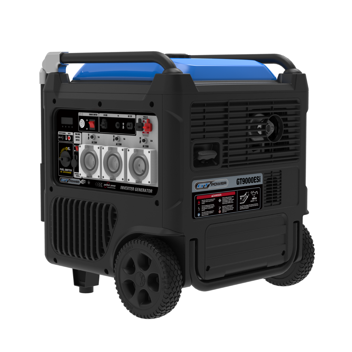 GT Power 9000W/11.25kVA Electric Start Silenced Inverter Generator
