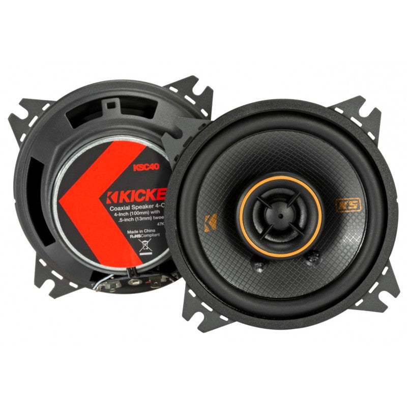 KICKER 4IN 150W 2WAY COAXIAL CAR SPEAKER PAIR