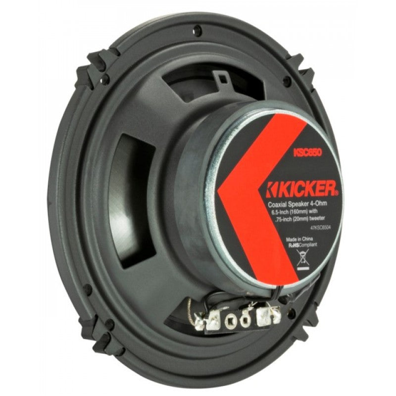 KICKER 6.5IN 200W 2WAY COAXIAL CAR SPEAKER PAIR