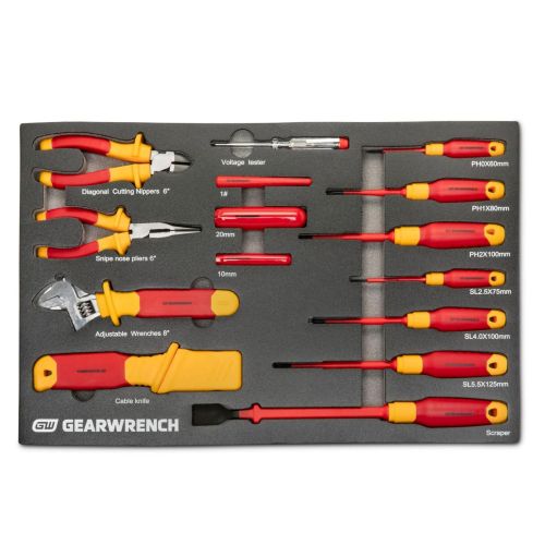 GW 72 Piece VDE Insulated Tool Set in EVA Trays NEW