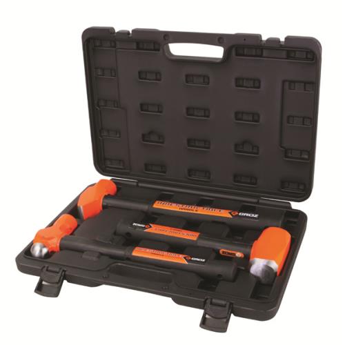 Groz 3pc Indestructible Handle Hammer Kit