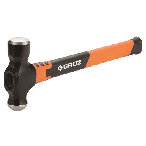 Groz Ball Pein Hammer 16oz - Fibreglass Handle 13in