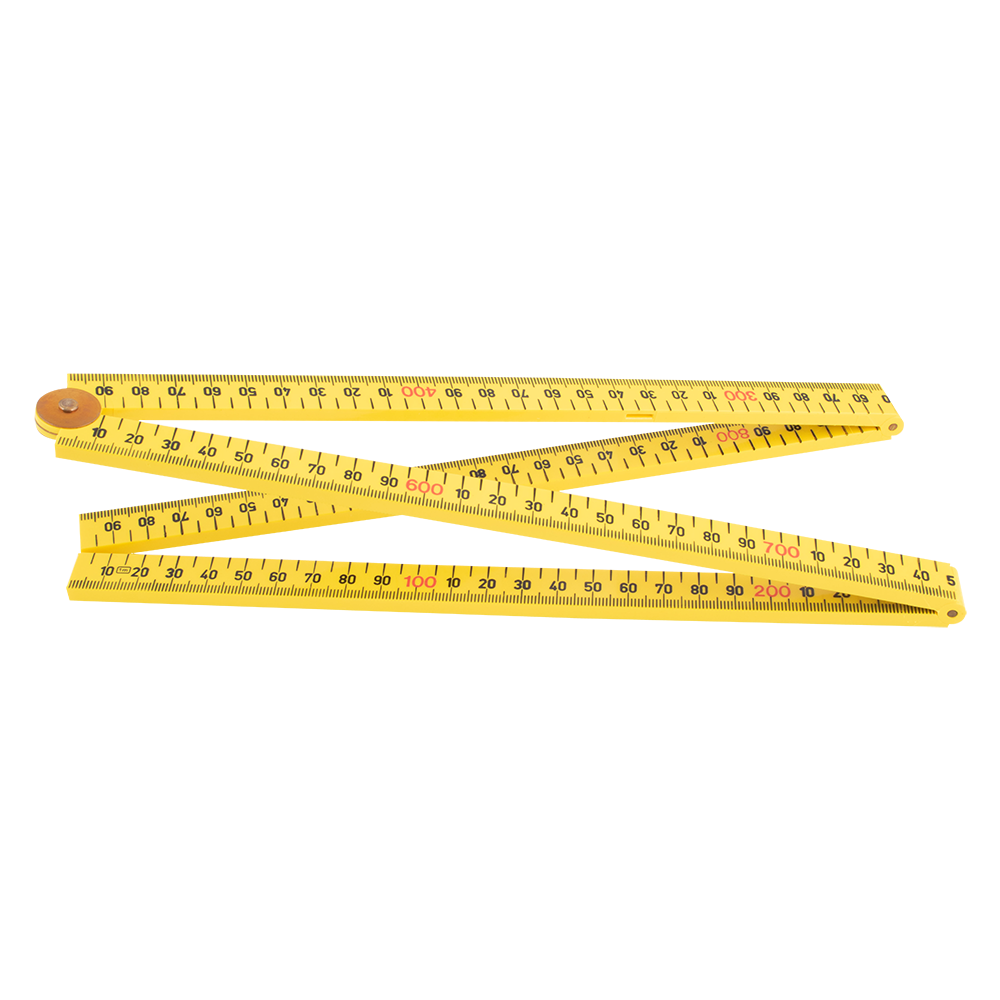 Fisco #1m x 16mm YELLOW ABS RULE SQUARE EDGE