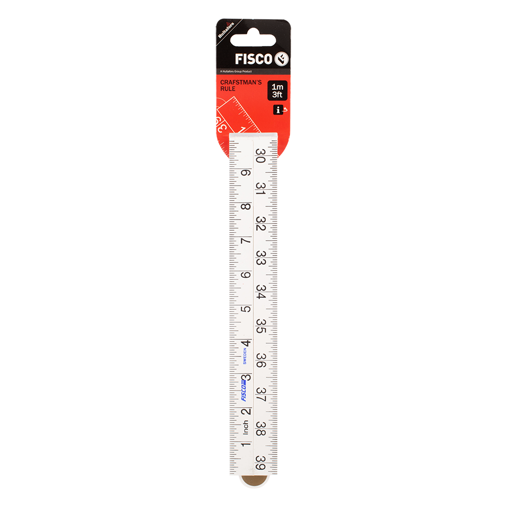 FISCO #1m/39in 18mm WHITE NYLON RULE