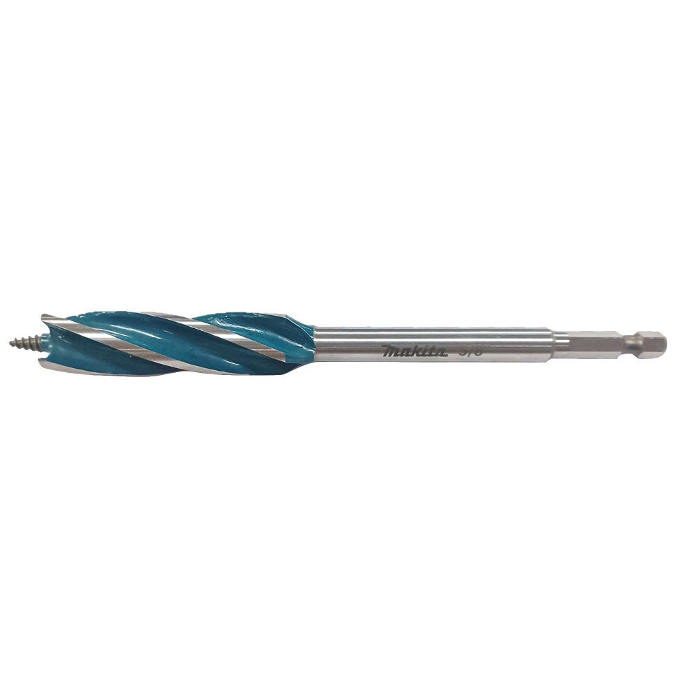 Makita 4-Flute 1/4 Hex Shank Drill Bit for Wood 38mm