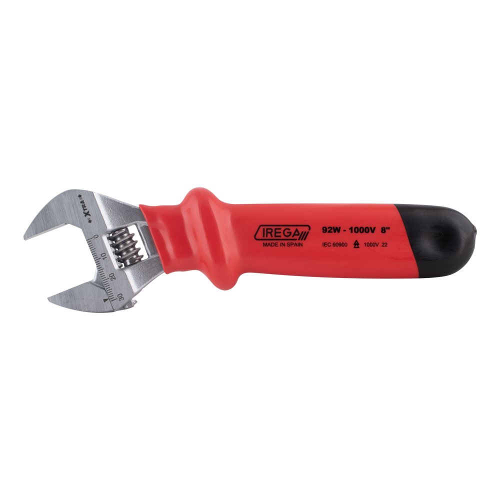 Irega #92CP 200mm 1000v INSULATED ADJUST WRENCH-30mm CAPACITY