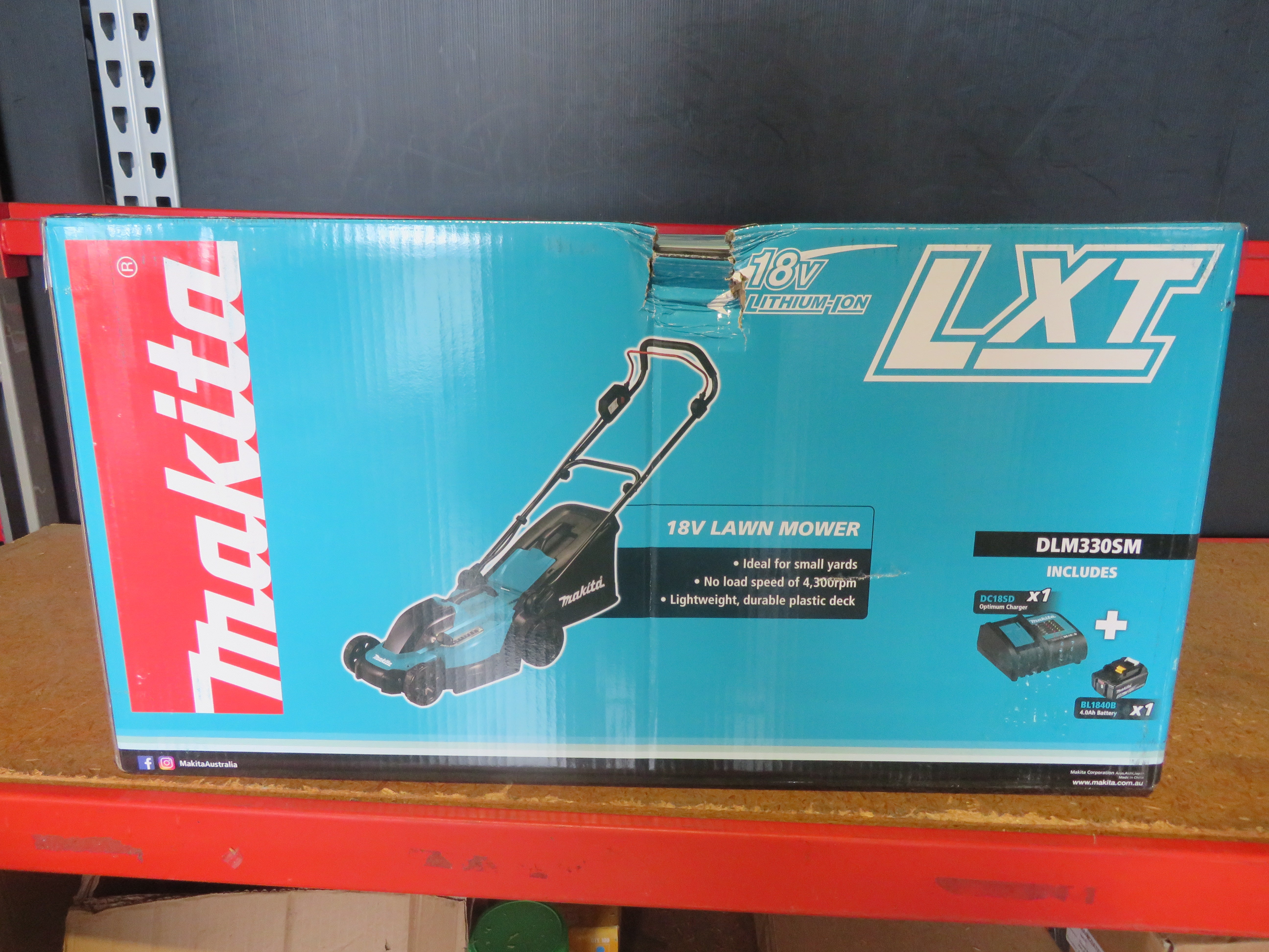 Makita 18V LXT LAWN MOWER 330mm 1x4ah