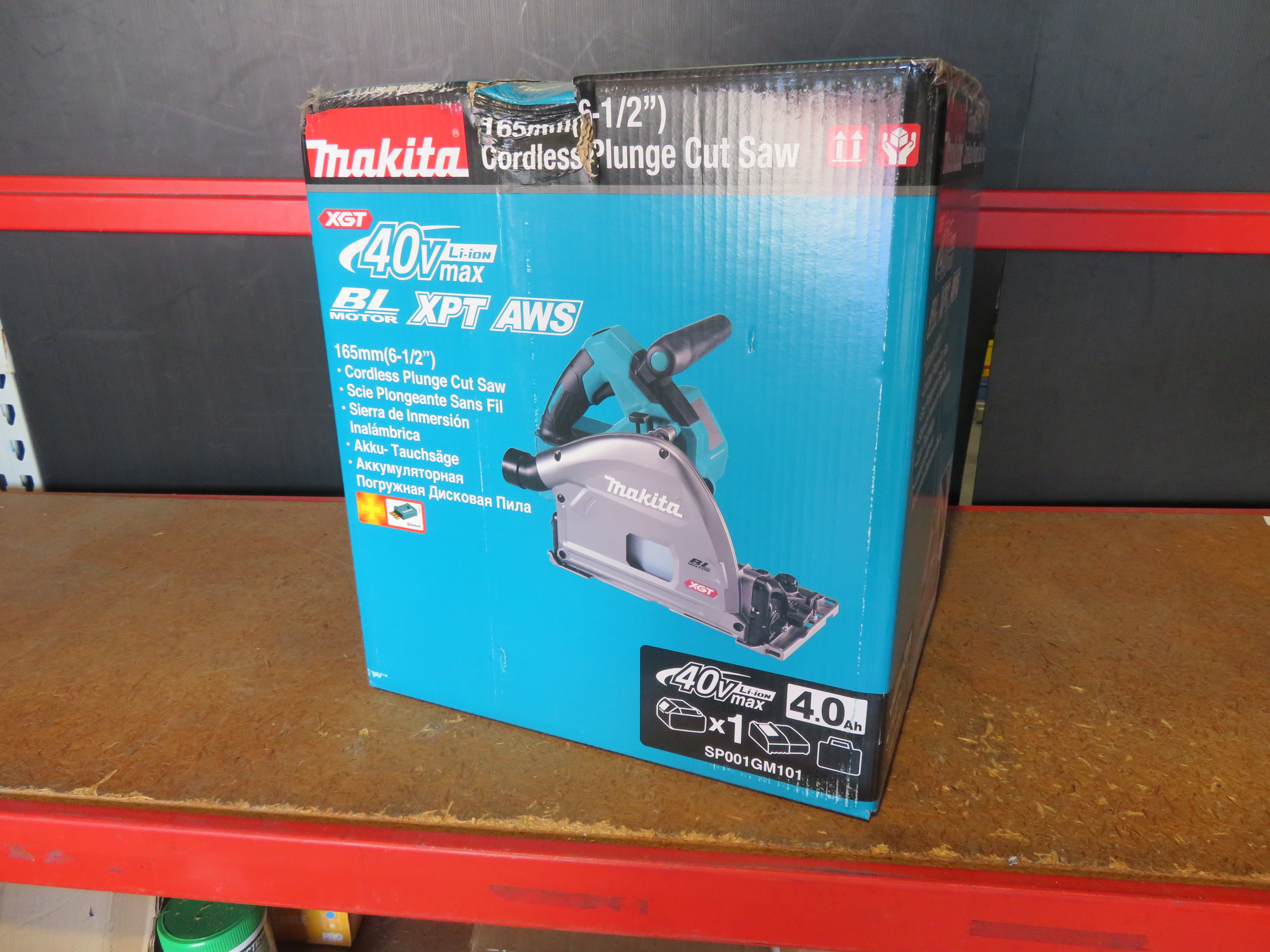Makita XGT 165mm PLUNGE CUT 1x4Ah,RA