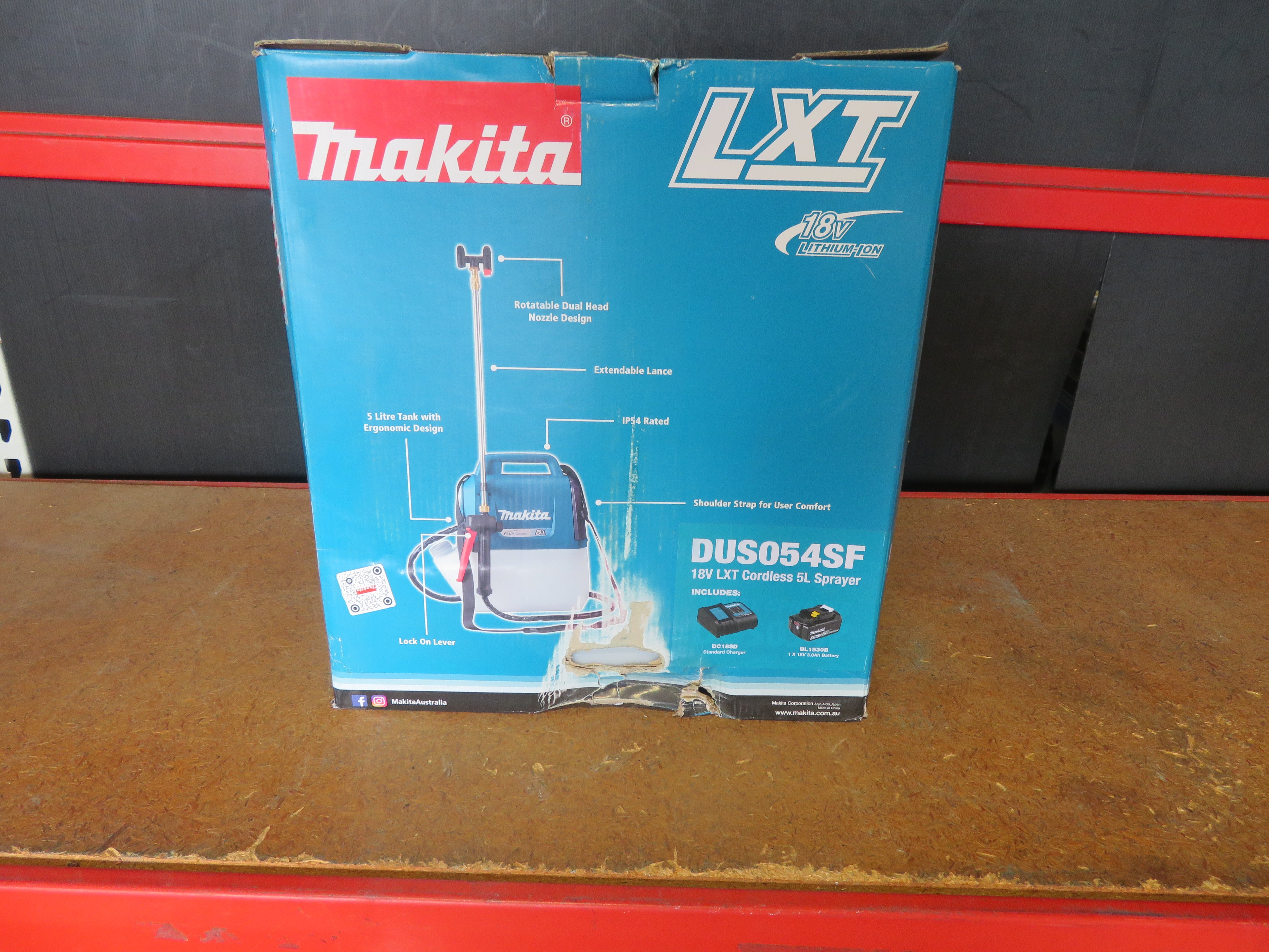 Makita 18V Shoulder Sprayer 5L 1X3Ah