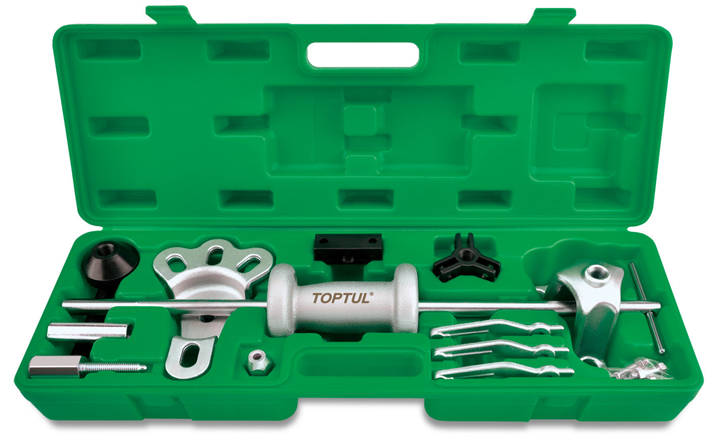 Toptul Slide Hammer and Hub Puller Set 13pc
