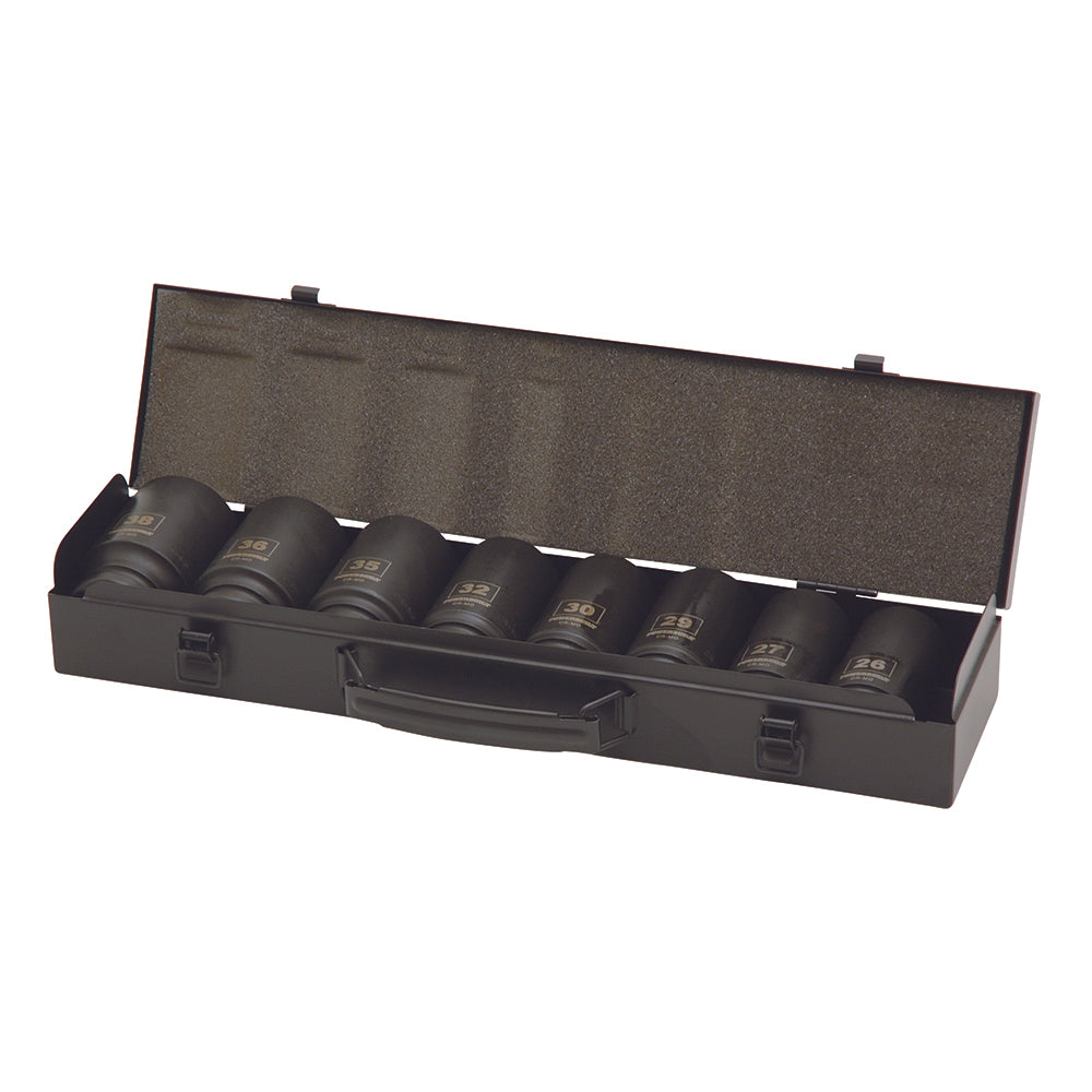 Powerbuilt Impact Socket Set 3/4in Dr 8Pc Metric Deep