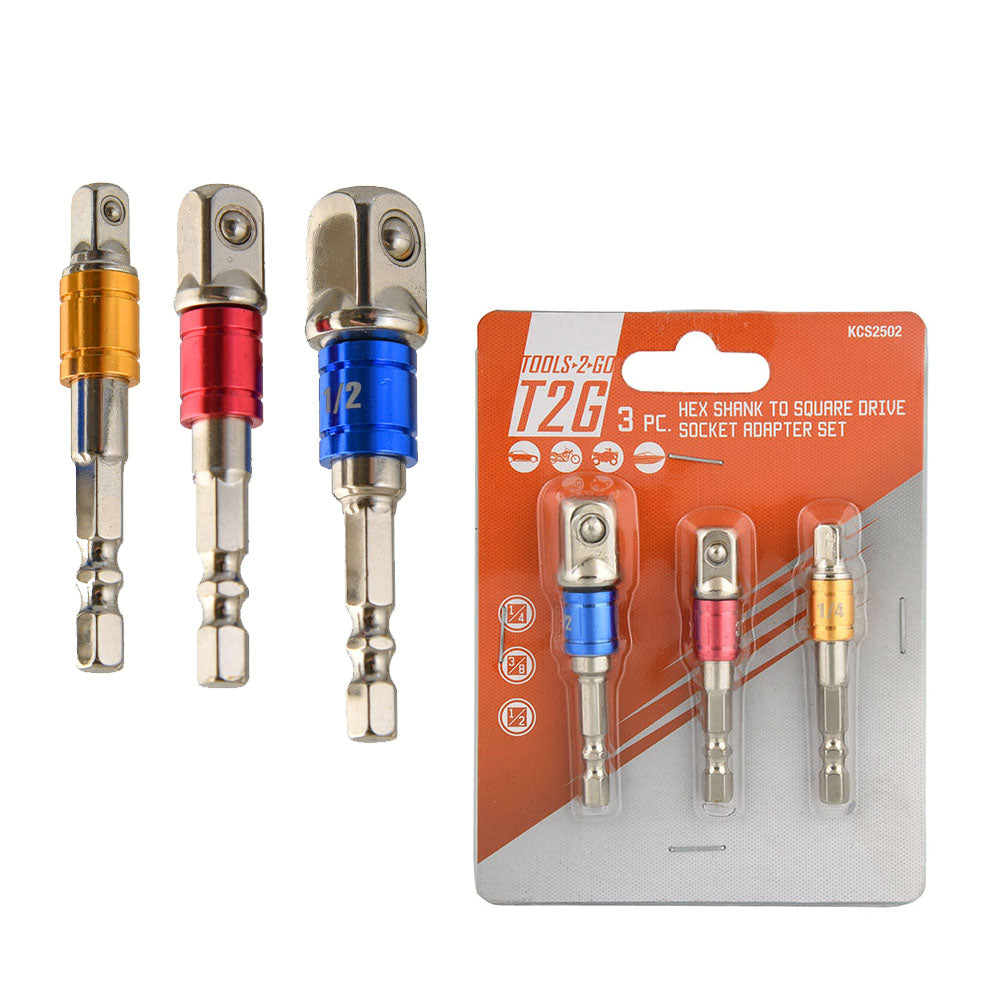 T2G 3pc Socket Adaptor Set