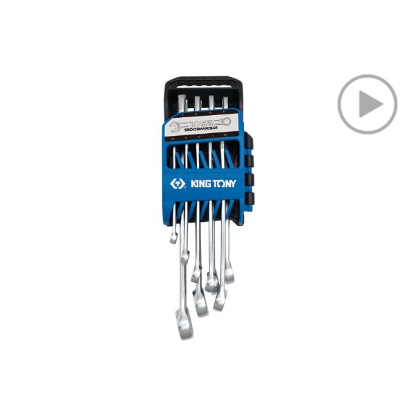 King Tony 9Pc Std Portable Wrench Set 8-19mm