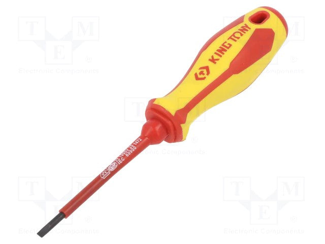 KING TONY SCREWDRIVER INSUL SLOTTED 4x100mm