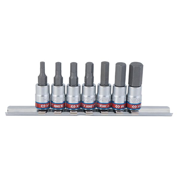 King Tony 7Pc 1/4 Dr Hex Bit Socket Set