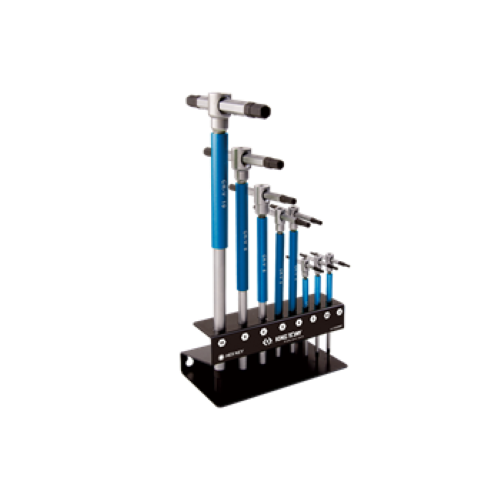 King Tony Hex Handle Tee Wrench Set 8Pc With Stand