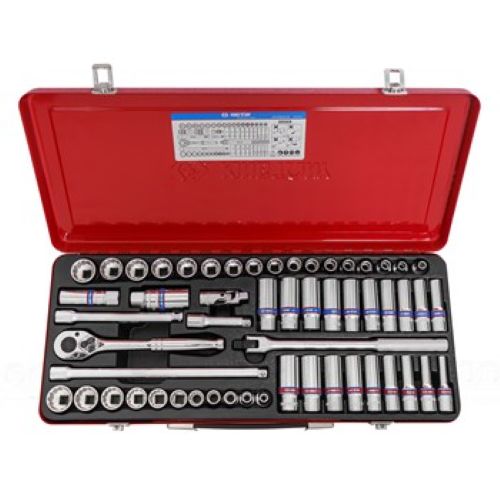 KING TONY 55PC. 3/8 in DR. 12PT SOCKET SET METRIC & IMPERIAL with Bonus