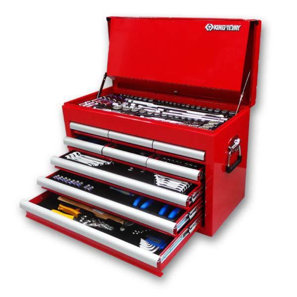 King Tony 236Pc Tool Set in 9 Drawer Box Red