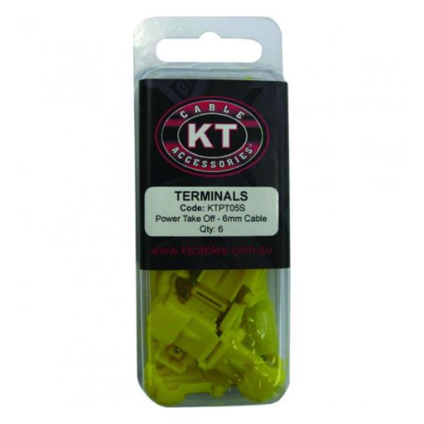 KT YELLOW CRIMP TERMINAL POWER TAKE-OFF PK6+6