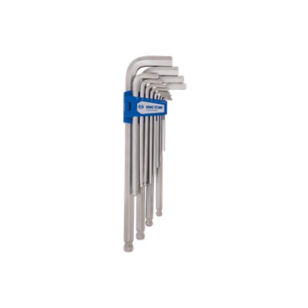 KING TONY 13PC.EXTRA LONG BALL POINT HEX KEY SET METRIC