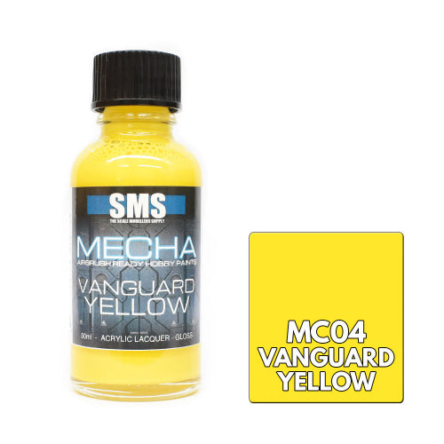 AIRBRUSH PAINT ACRYLIC LACQUER MECHA VANGUARD YELLOW 30ML