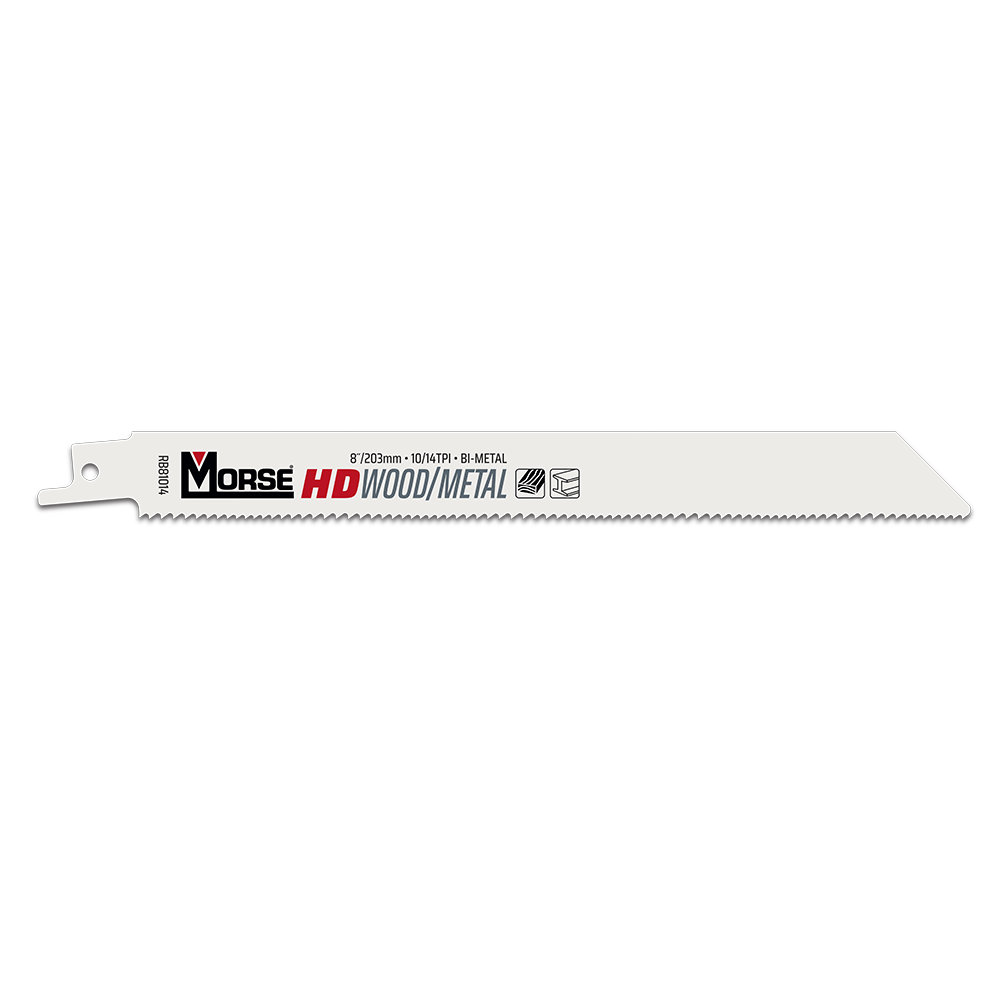 Morse #200mm RECIP BLADE 10/14t - TUBE of 50