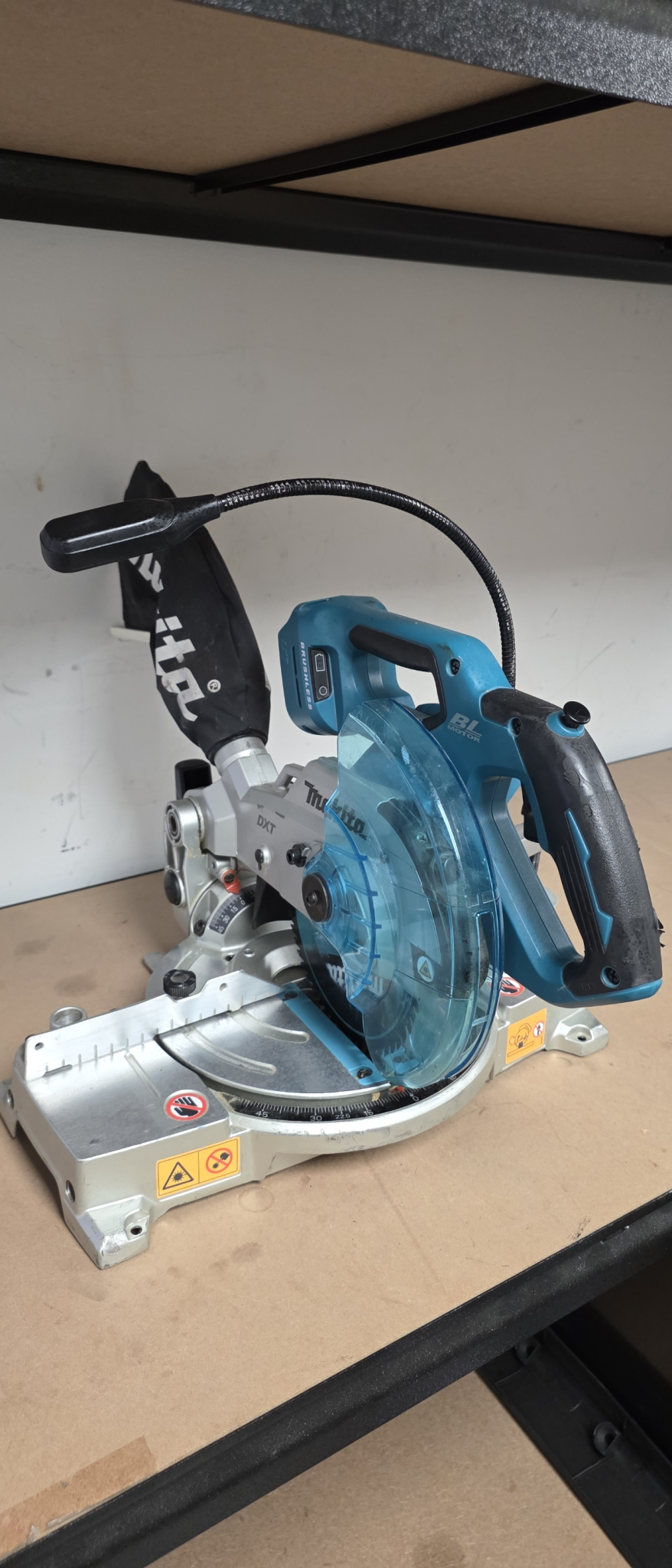 Makita 18V Lxt Bl Mitre Saw 165mm - Tool Only Ex Demo