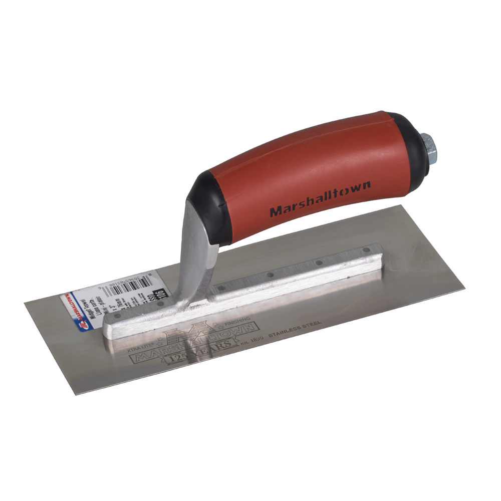 MARSHALLTOWN 200mm x 75mm SS FINISH TROWEL-DURASOFT