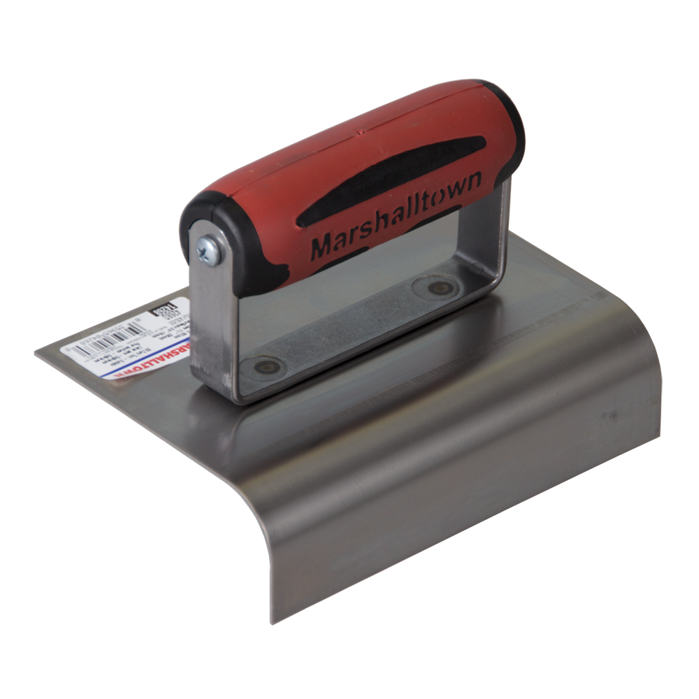 MARSHALLTOWN #4268D 19mmRad STAINLESS OUTSIDE CURB TOOL-DURASOFT