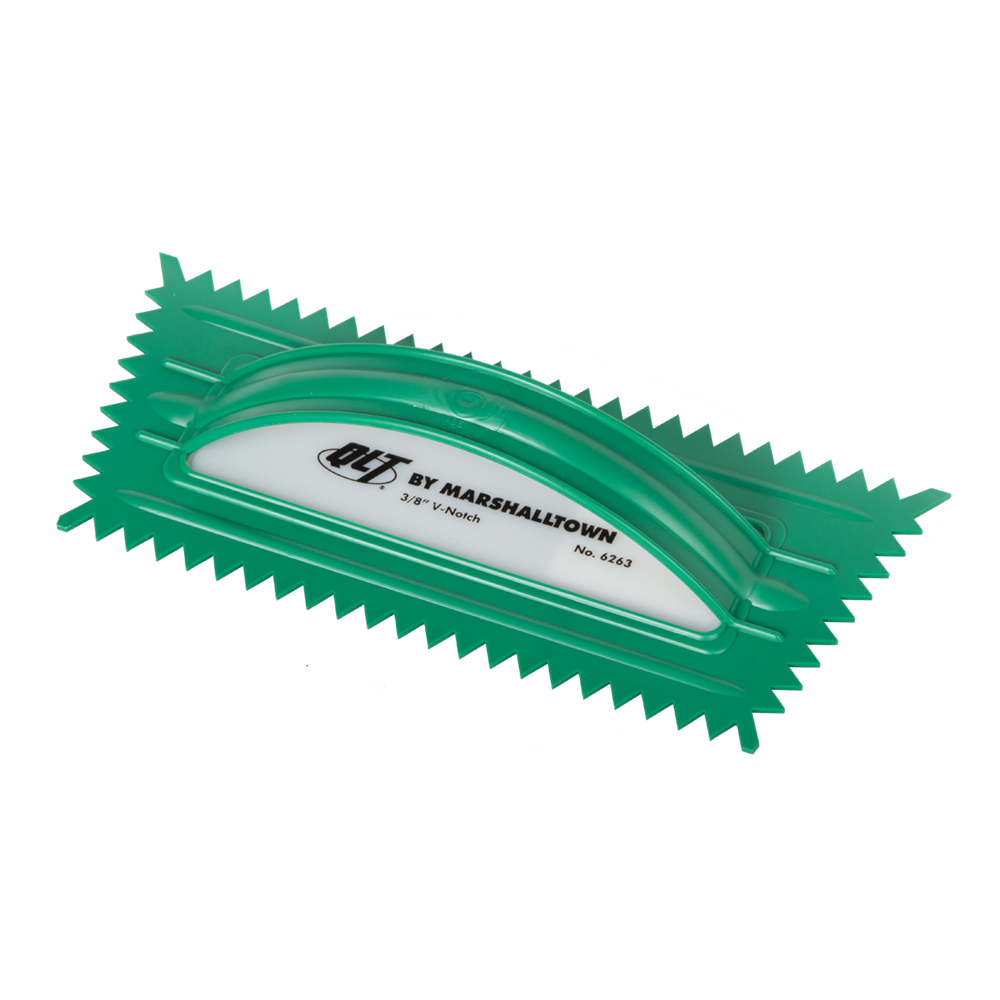 MARSHALLTOWN #6263 PLASTIC V-NOTCHED TROWEL-GREEN - 10.0mm