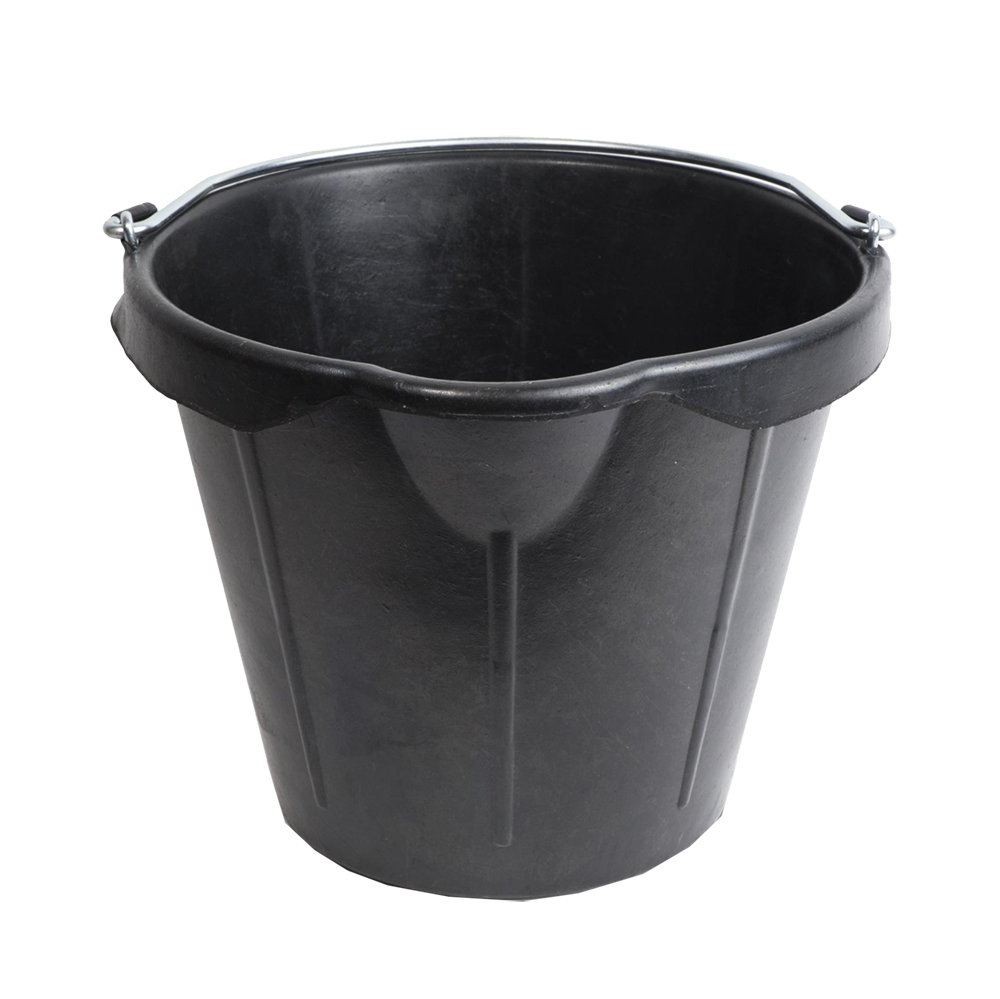 MARSHALLTOWN #DFP18 18qt - 17L HEAVY DUTY LIPPED RUBBER BUCKET